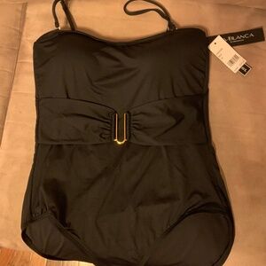 LaBlanca Island Goddess One Piece Tummy Control Black